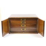 Victorian burr walnut canteen chest, circa 1860,