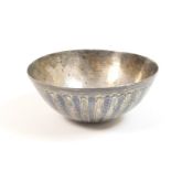 Middle Eastern niello silver bowl, 19th Century or earlier,