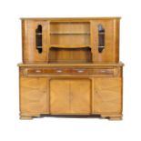 German walnut 'hoosier' cabinet, circa 1935,