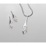 Suite of fine diamond jewellery by Boodle and Dunthorne, circa 2000,