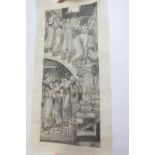 After Sir Edward Coley Burne-Jones, The Golden Stairs, an etching on vellum by Felix Jasinsky,