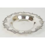 Scottish silver strawberry dish, maker G.P.