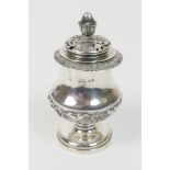 George IV silver pounce pot by the Barnards, London 1829,
