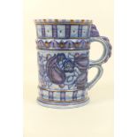 Charlotte Rhead tankard by Crown Ducal, pattern no.