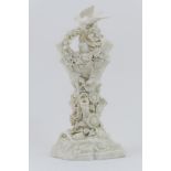 Belleek (Second Period) porcelain specimen vase, circa 1900,