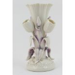 Rare Belleek (First Period) porcelain tulip vase, circa 1863-91,