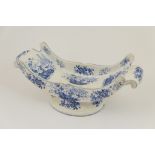 Enoch Wood & Sons blue and white printware cheese coaster in the Pagoda pattern, circa 1820-30,