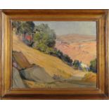 JOÃO REIS - 1899-1982, A Landscape, oil on chipboard, signed, Dim. - 53,5 x 70,5 cm