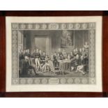 JEAN-BAPTISTE ISABEY - 1767-1855, The Congress of Vienna, engraving on paper, 19th C. (1st half),