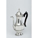 A Coffee Pot, D. Maria I, Queen of Portugal (1777-1816), 833/1000 silver, carved wooden handle,