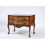 A Chest of Drawers, D. José I, King of Portugal (1750-1777), carved Brazilian rosewood, 'claw and