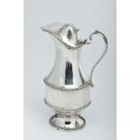 A Milk Jug, D. Maria I, Queen of Portugal (1777-1816), 833/1000 silver, beaded friezes, cover with