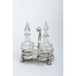 A Cruet, D. João V, King of Portugal (1706-1750), 833/1000 silver, pierced decoration en relief, "