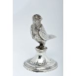 A Toothpick Holder "Bird", 833/1000 silver, Portuguese, Oporto assay mark (1810-1839), Manuel José