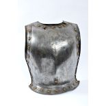 Cuirassier pectoral, iron, French, 18th/19th C., minor defects, Dim. - 43 x 36 cm