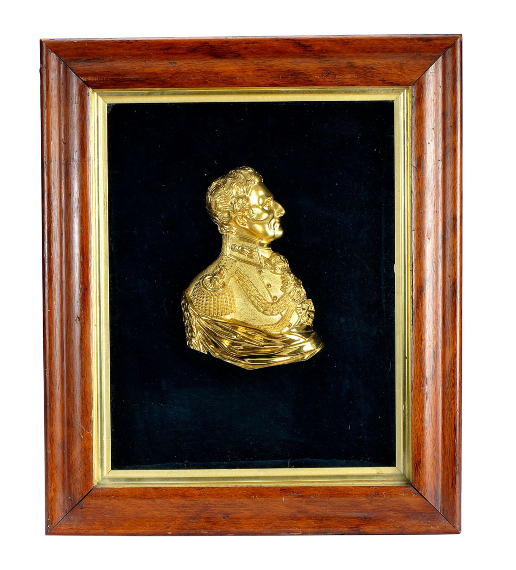 Bust of Lord Arthur Wellesley, 1st Duke of Wellington (1769-1852), gilt bronze sculpture en
