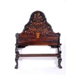 A Double Bed, D. João V, King of Portugal (1706-1750), carved Brazilian rosewood with thornbush