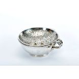 A Spittoon, 950/1000 silver, pierced cover, French, 18th C., Paris hallmark (1780), Robert-Joseph