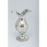 A Milk Jug, D. Maria I, Queen of Portugal (1777-1816), ribbed and engraved decoration, Portuguese,