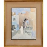 JAIME ISIDORO - 1924-2009, A Tangier Stretch, watercolour on paper, signed and dated Tangier - 1952,