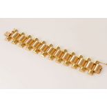 A Bracelet, Art Deco, 800/1000 bicolour gold, Portuguese, signs of use, Oporto mark (1938-1984),