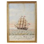 Dutch Historical Vessels, a set of six watercolours on paper, Dutch school, 19th/20th C., small