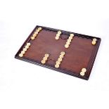 A Backgammon and Chess Board, D. Maria I, Queen of Portugal (1777-1816), Brazilian mahogany,