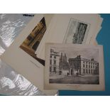 Frameless prints, Oxford and Cambridge colleges, 27 total