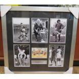 A framed and autographed montage, Manchester United European Cup Final 25th anniversary celebration,