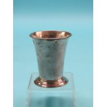 A George II silver beaker, tapering shape, Isaac Cookson, Newcastle 1741, approx. 6.25oz., 4in.