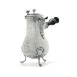 A coffee-pot in molten, embossed and chiselled silver, Paris, 1768-1774, silversmith [...]