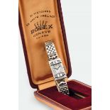 Rolex. Rare, platinum lady's wristwatch with 18K white gold bracelet. Made circa [...]