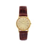 VACHERON&CONSTANTIN, Geneve, 18K yellow gold thin wristwatch with gold buckle. Made [...]