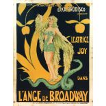 A. Searowski, L'Ange de Broadway, 1928 - Affisso originale, 1928. Litografia, [...]