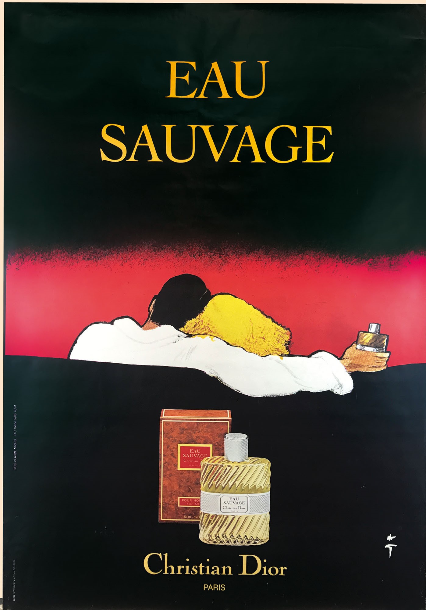 R. Gruaru, Eau Savage, 1980 ca. - Affisso originale. 1980 ca. Offset impresso da [...]