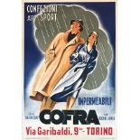 Anon., Cofra, 1946 - Affisso originale, 1946. Litografia impressa da Salussolia, [...]