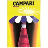 C. Piatti, Campari Soda, 1960 ca. - Bozzetto a tempera su cartoncino e carta. 1960 [...]