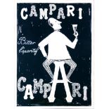 Catti, Campari Bitter L'Aperitif, 1955 ca. - Bozzetto a tempera su cartoncino [...]