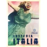 G. Boccasile, Lotteria Italia, 1948 - Affisso originale, 1948. Offset impresso da [...]