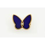 Lapis lazuli and diamond brooch, "Butterfly". Signed and numbered Van Cleef & Arpels [...]