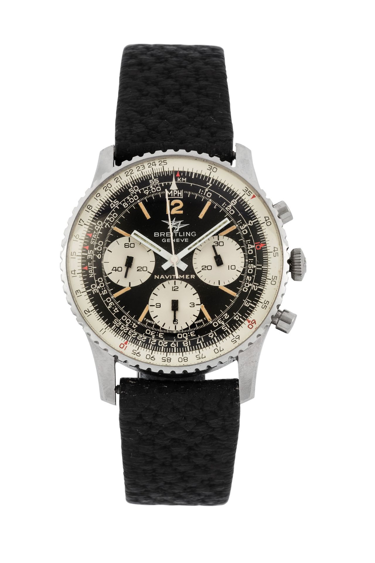 Breitling, Geneve, Navitimer, Ref. 806/809 - Fine, stainless steel chronograph [...]