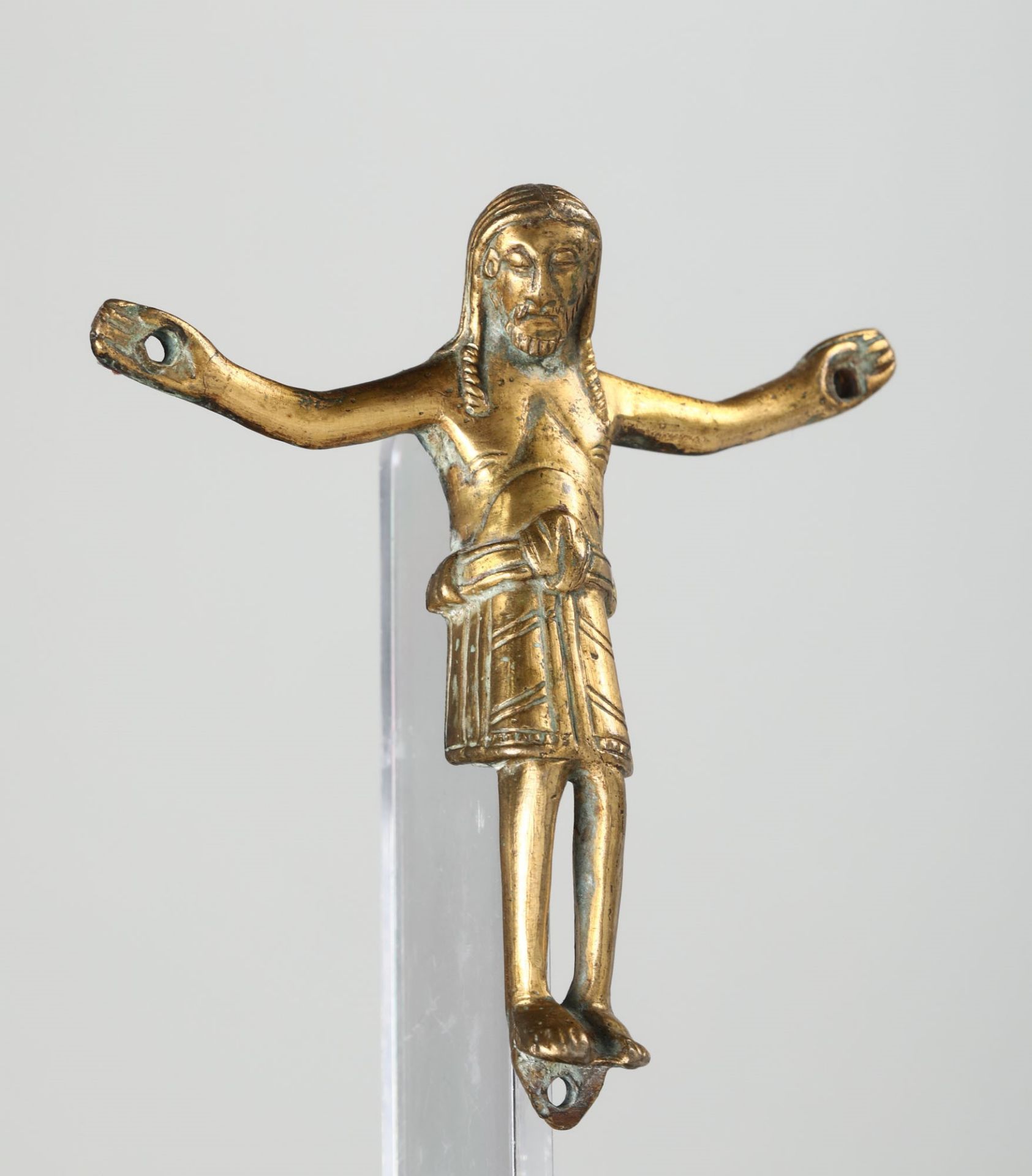 A bronze Corpus Christi, Italy, 18th century - Molten and gilt bronze. Italy, [...] - Bild 2 aus 2