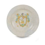 Piatto Acquapendente, fine del XVI secolo, - Maiolica policroma a gran fuoco. [...]