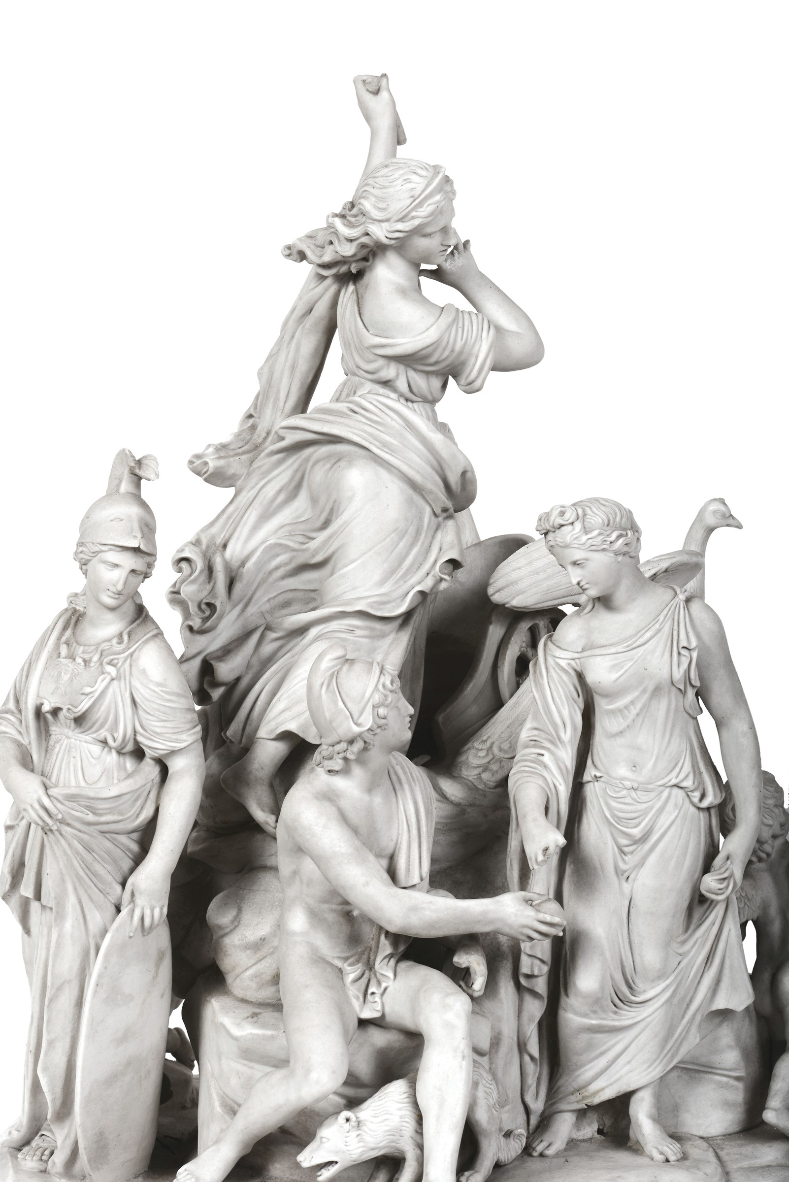 A "Judgement of Paris", Naples, 1800-06ca. - Biscuit porcelain from the Real Fabbrica [...] - Image 4 of 4