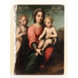 Tuscan school of the 16th century, Madonna and Child with the Infant Saint Joseph - [...]