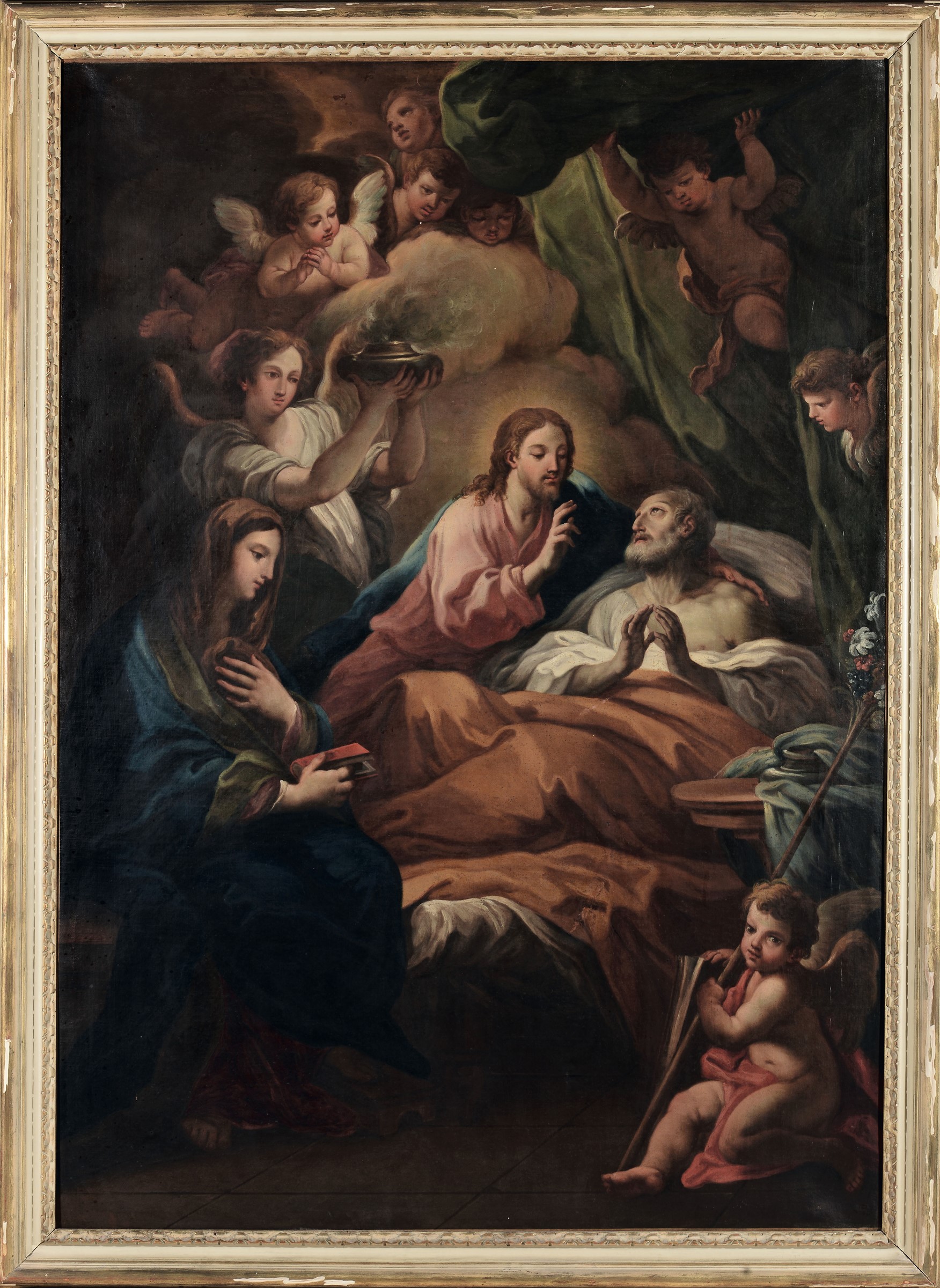 Sebastiano Conca, attributed to, Death of Saint Joseph - Oil on panel, 170x121cm - [...]