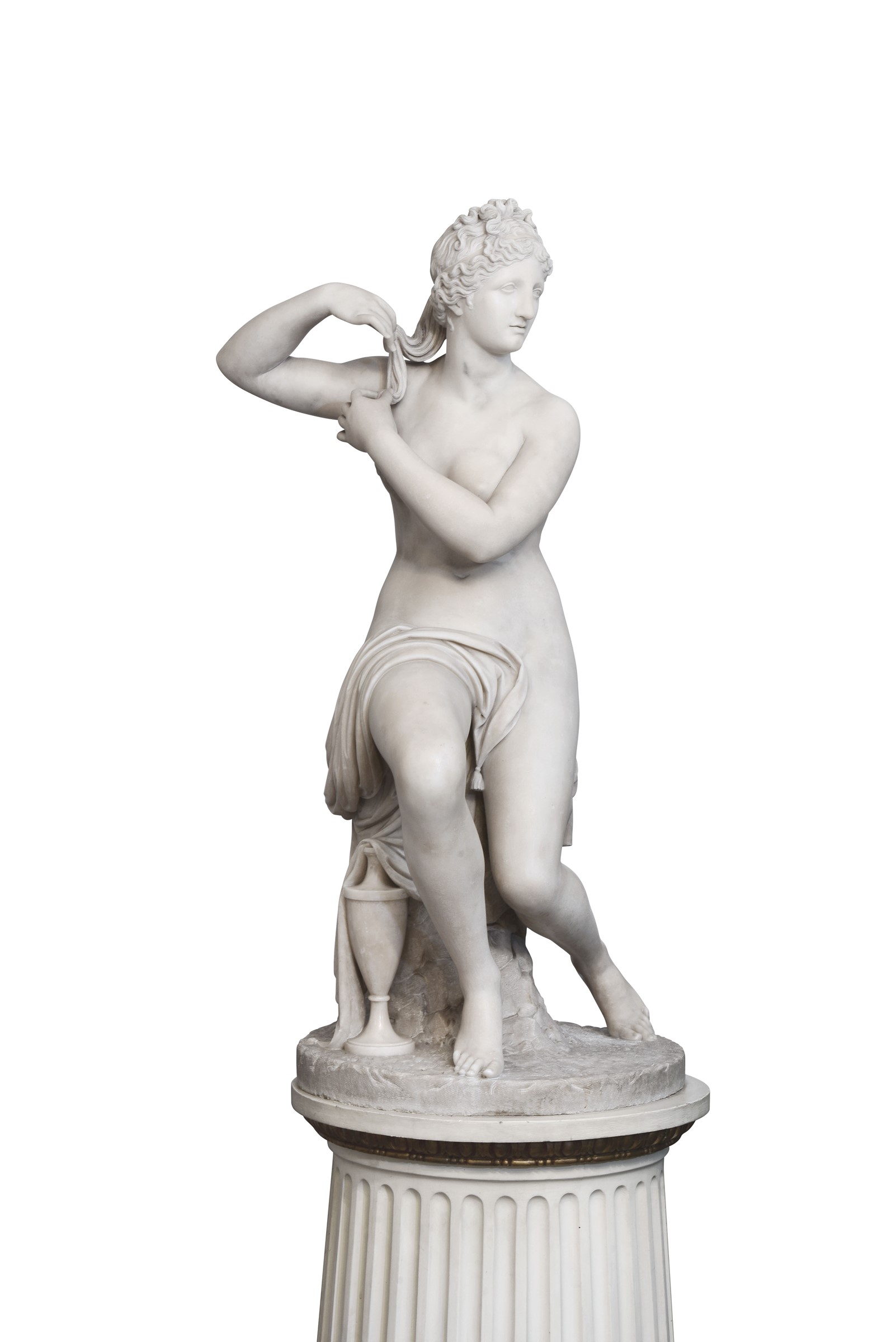 An alabaster Venus, Italy, early 1800s - A Neoclassical statue in alabaster on a [...] - Image 2 of 2