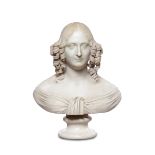 A marble bust, Italy, early 19th century - A bust of noblewoman Rosa Trivulzio (?) in [...]