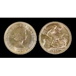 Two Elizabeth II 1966 Sovereigns (EF/uncirculated)