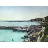 C.W. Morris (20th Century) - Two oil paintings - "View from the East Cliff", artists board, 14.